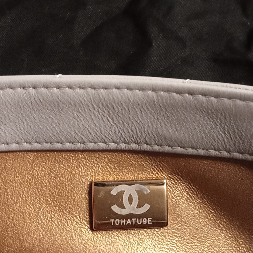 Chanel Pearl Crush Mini Rectangular Flap Bag Light Grey Lambskin - Picture 8 of 11